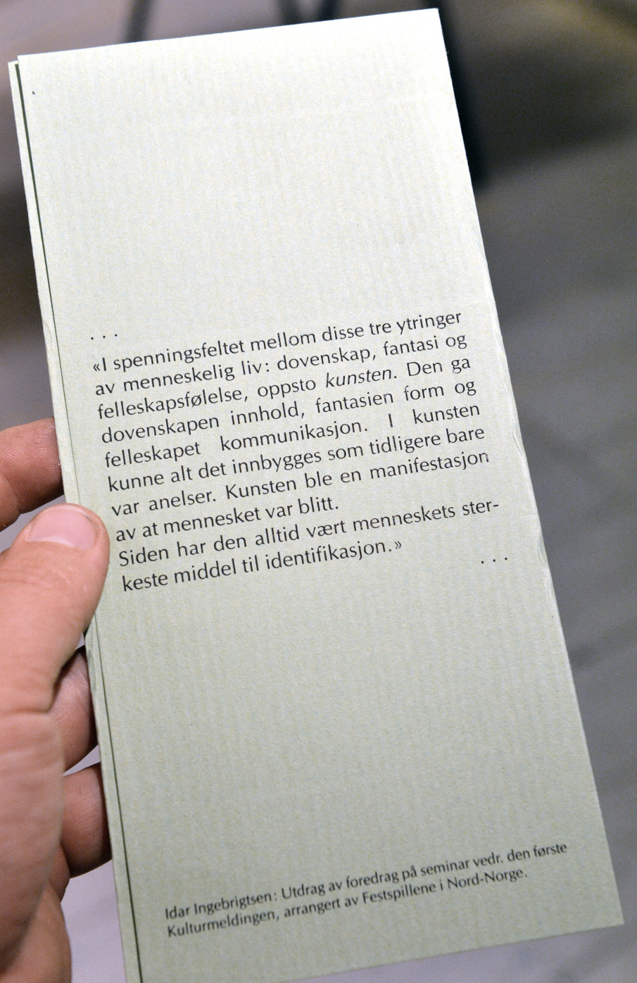 Idar Ingebrigtsen sitat